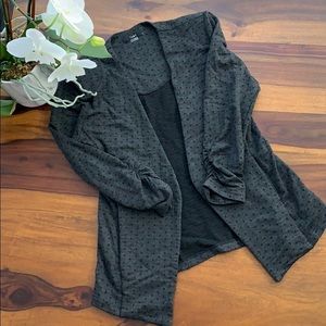 Tart Dark Grey polka dot blazer